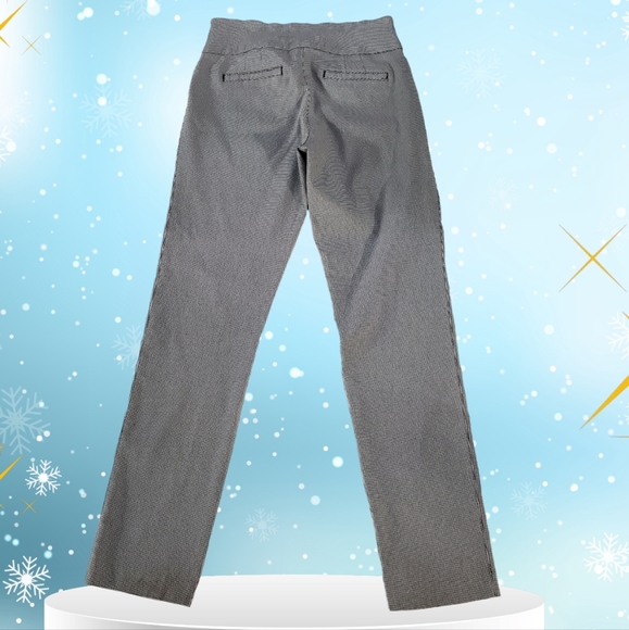 Attyre New York Black and White Houndstooth Stretchable Dress Pants Size 6 - Picture 2 of 9